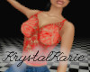 Laced top red