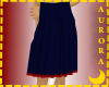 Navy Skirt w/red trim