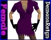 Purple Goth Dress Set
