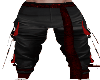 Pants Sports black+red M