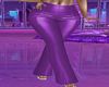 PURPLE LEATHER TROUSERS