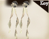 (Key)Boho ribon earrings
