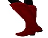 FLAT HEEL RED BOOTS