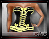 Laceup Corset -Blk/Lemon