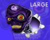 Poppin' Purple Skull-Lg