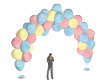 pastel arch balloons