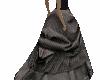 black grey bustle dress