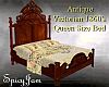 Antq Victorian Bed Cream
