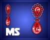 MS Wedding Earrings Red