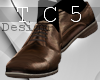 Brown formal shoes