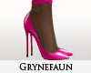 Loub pink nylon heels