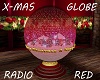 X-Mas Globe Radio Red