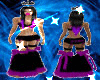 Purple&Blk Leg Warmers