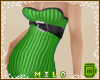 M| Green Striped Mini.