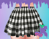 🍒 Black Plaid Skirt