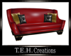 Red PVC Couch