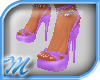 M* purple chained heels