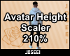 Avatar Height Scale 210%