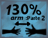 Arm PT: 3 SL 130%