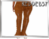 Laced Deer Hide Pants