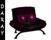 black pink rose chair