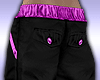 Black Purple Pants male