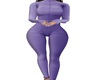 purple snow suit