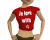 ! In love T-shirt Red