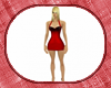 red spiked dress lge