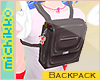 *M Black School Backpack