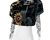 Sunflower Skull Crop Tat