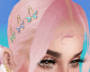 Jen Pink Hair + Clips