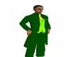 Green suit pants