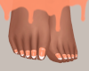 Dainty Feet-Peach Nails