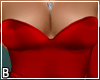 Red Satin Slit Dress