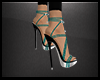 [E] Teal Laced Heels