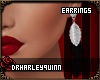 HQ:Ivory Earrings -Black