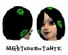 Skull Hair Green/Black