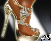 (X)sandals gold/diamond