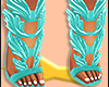 + Gladiator Heels Teal