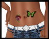 Butterfly Floral Belly T