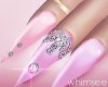 Shimmer Pink Nails