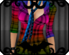Rainbow Plaid Shirt w/Ti