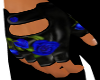 Blue Rose Gloves Nails