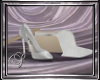 (SL) White Satin Shoes