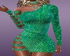 Sinz Lycra Green dress