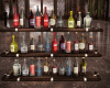 Bottles on Shelf
