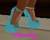 Teal party shoes 