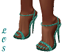 Green Sparkles Heels
