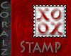 Red X & O Stamp